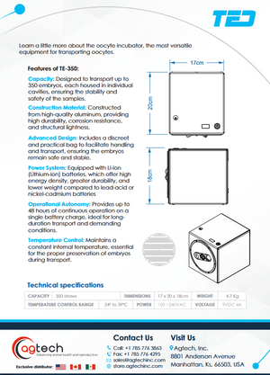 EMBRYOS INCUBATOR T-CUBE 350