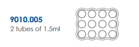 RACK 12 TUBES 1,5ML EPPENDORF