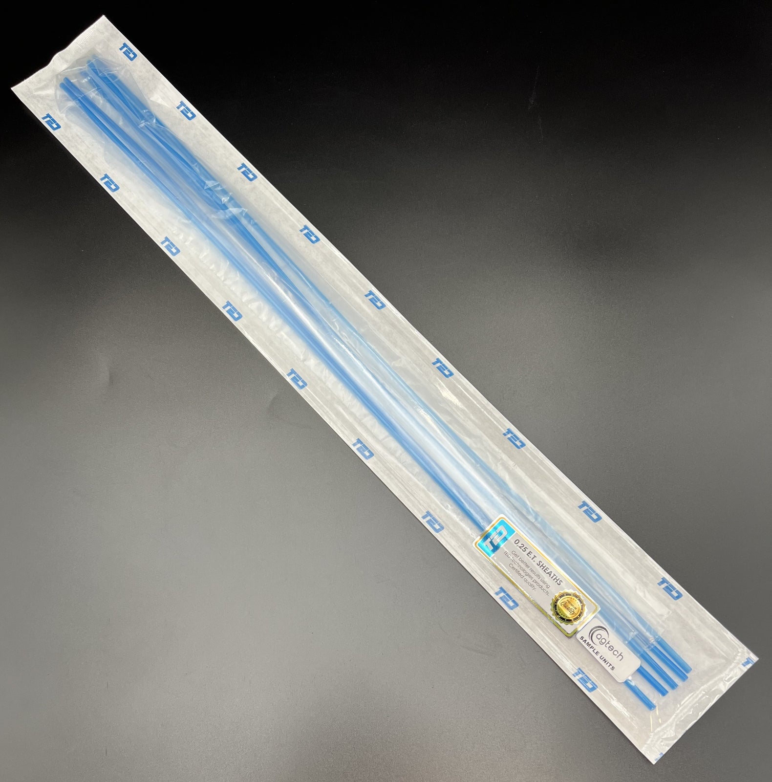 ET Sheath 0.25cc With Chemise, Blue (5 per pack)
