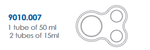 RACK 3 TUBES (1 X 50ML + 2 X 15ML)