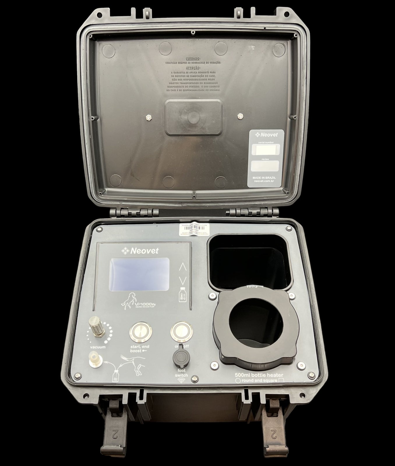 Vacuum pump for oocyte aspiration in horses with heater for 500ML