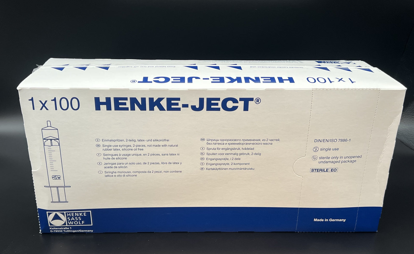 Syringe, Luer Slip, 20cc, 100/Box