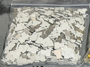 Cane Tabs, White, 1000/Bag