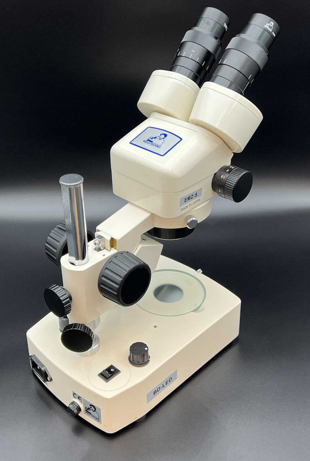 EMZ-5 Stereo Microscope, w/20x Eye Piece, LED Mirror Base, Each