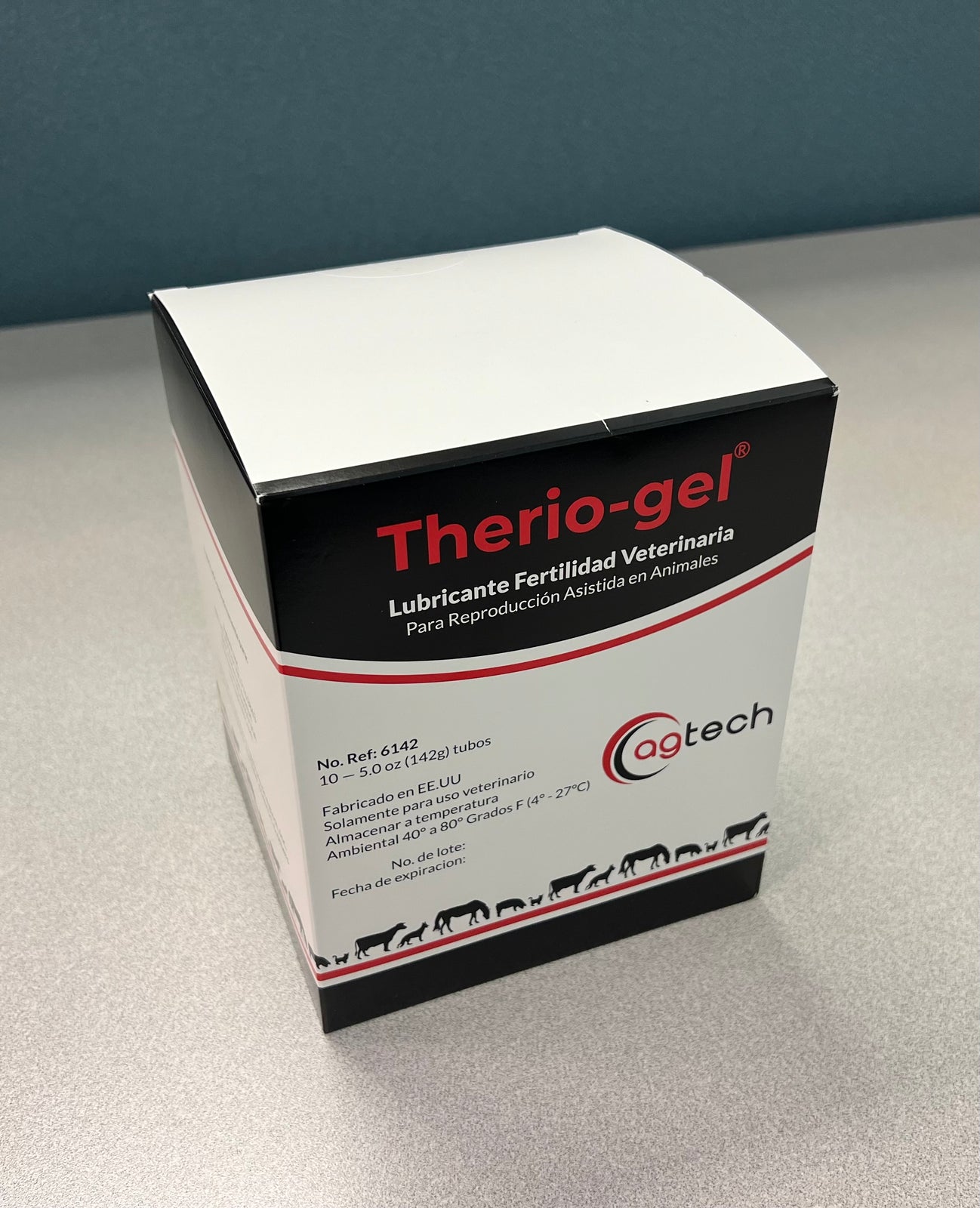 Therio-gel non-spermicidal lubricant for veterinary fertility, patent Agtech Inc Therio-gel non-spermicidal lubricant for veterinary fertility, patent Agtech Inc