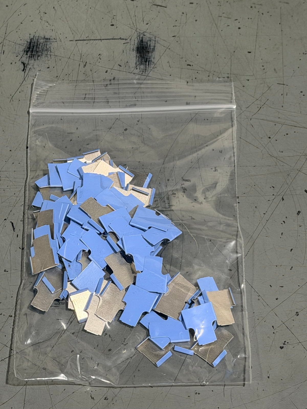 Cane Tabs, Light Blue, 100/Bag