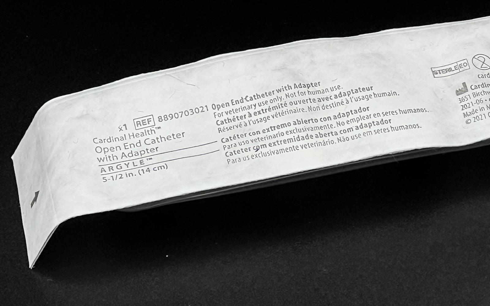 Tom Cat Catheters w/ Suture Adapter, 5.5 inch long open end
