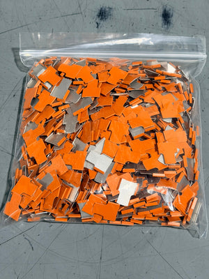 Cane Tabs, Orange, 1000/Bag