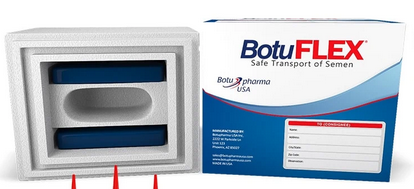 BotuFLEX® Transport Box, For Safe Transport of Semen and Embryo, Each