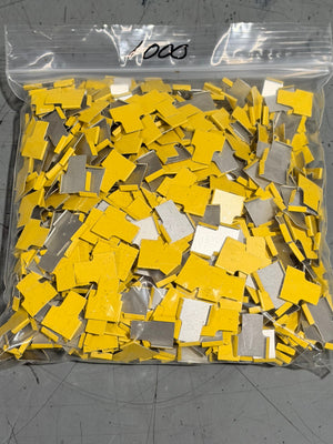 Cane Tabs, Yellow, 1000/Bag