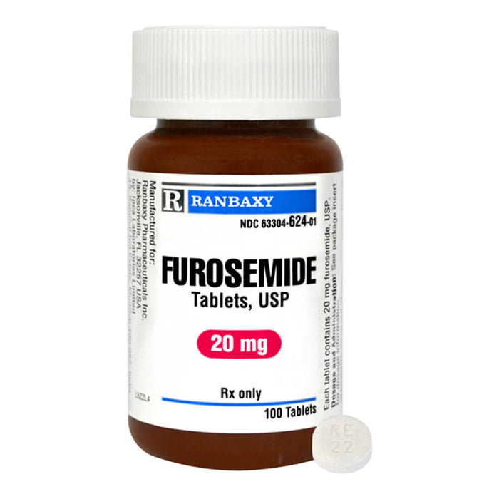 Furosemide Rx Tablets, 20 mg x 100 ct