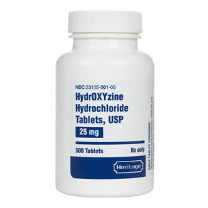 Rx Hydroxyzine 25mg x 500 tabs