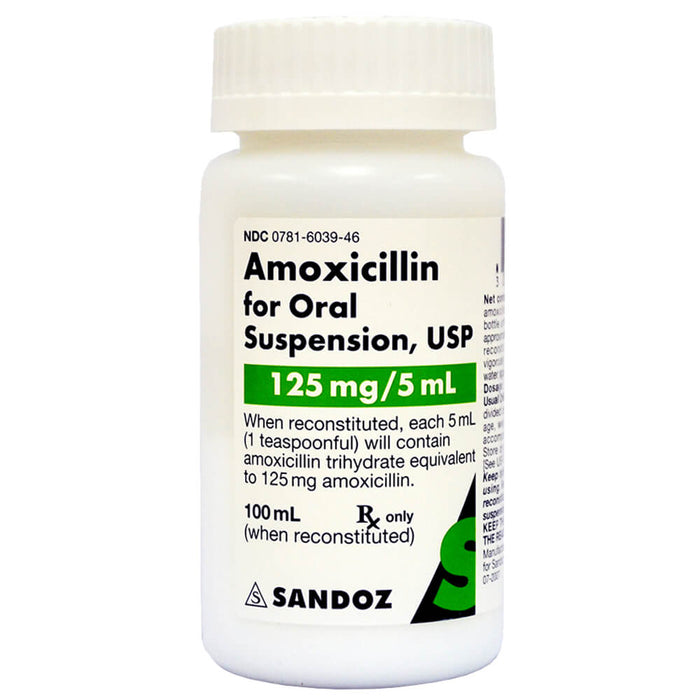 Amoxicillin Rx, Oral Suspension, 100 ml
