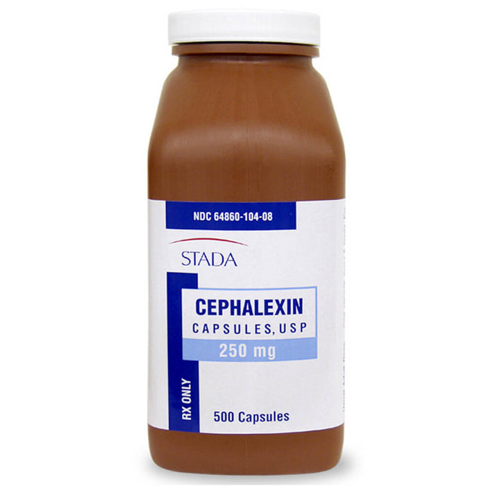 Cephalexin Rx, Capsules, 250 mg x 500 ct