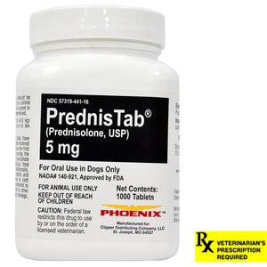 Rx Prednisolone, (Prednistab), 5mg x 1000 Tablets