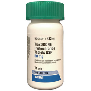 Rx Trazodone 50 mg x 100 Tabs