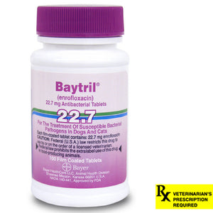 Baytril Rx, Tablets, 22.7 mg x 100 ct