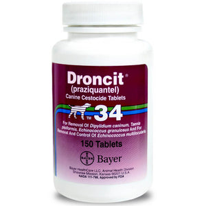 Droncit Rx for Dogs, 34 mg x 150 ct