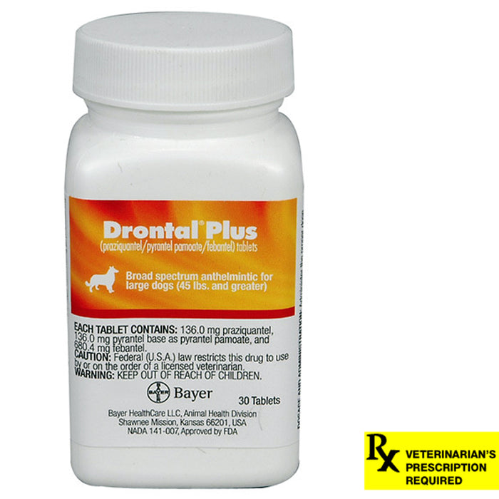 Drontal Plus Rx, 136 mg x 30 Tablet
