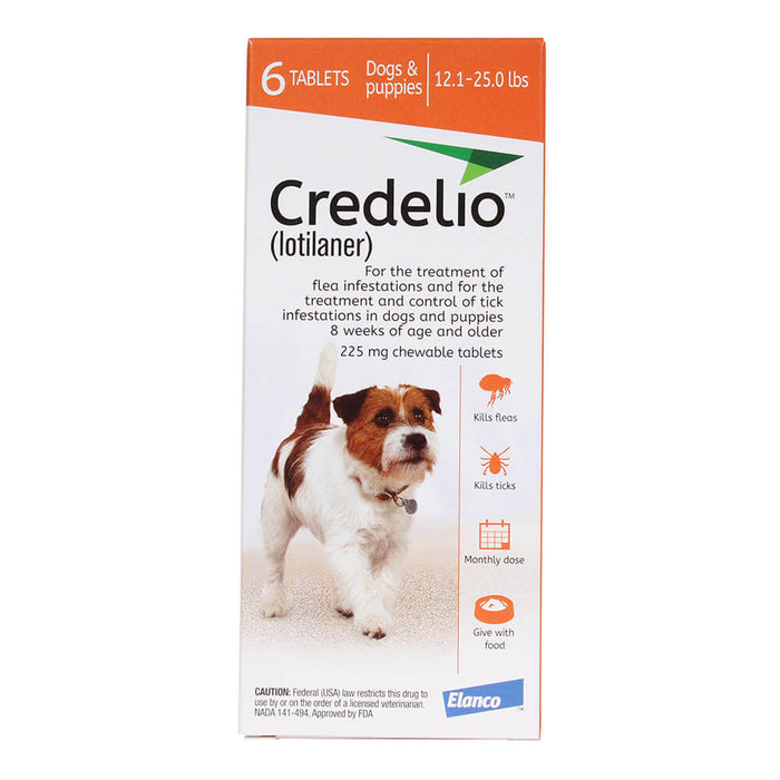 Rx Credelio 12.1-25 lbs, 6 month, Orange