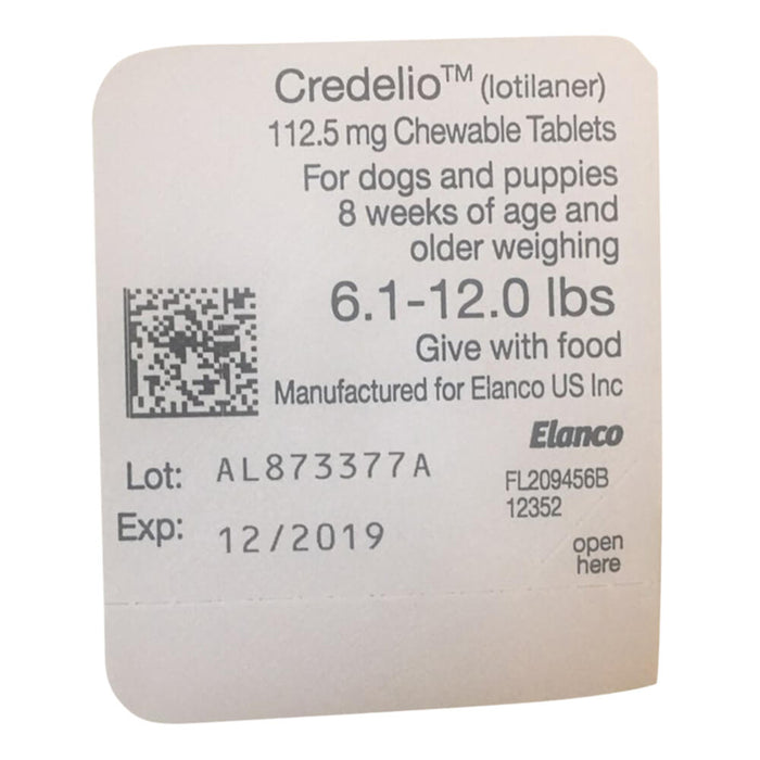 Rx Credelio 6.1-12 lbs, 1 month, Pink