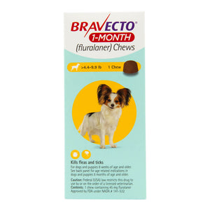 Rx Bravecto 1 month chewable 4.4-9.9 lbs (toy)