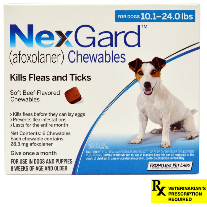 Rx NexGard, Dog  10.1-24lb,  6 month