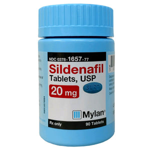 Rx Sildenafil Tablets 20 mg x 1 single tab