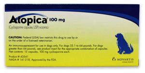 Atopica Rx, Dogs 33.1-64 lbs