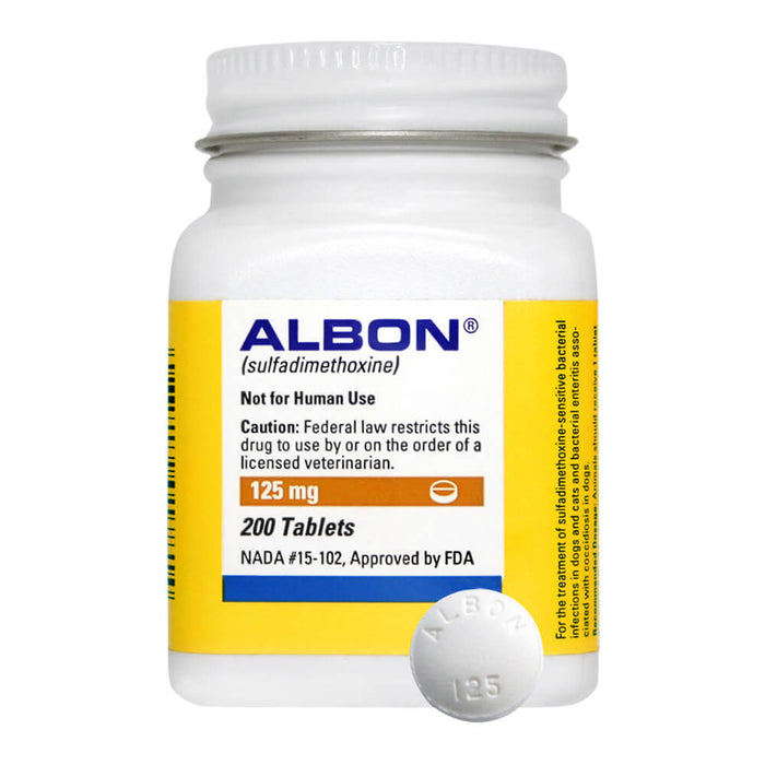 Albon Rx, 125 mg x 200 ct