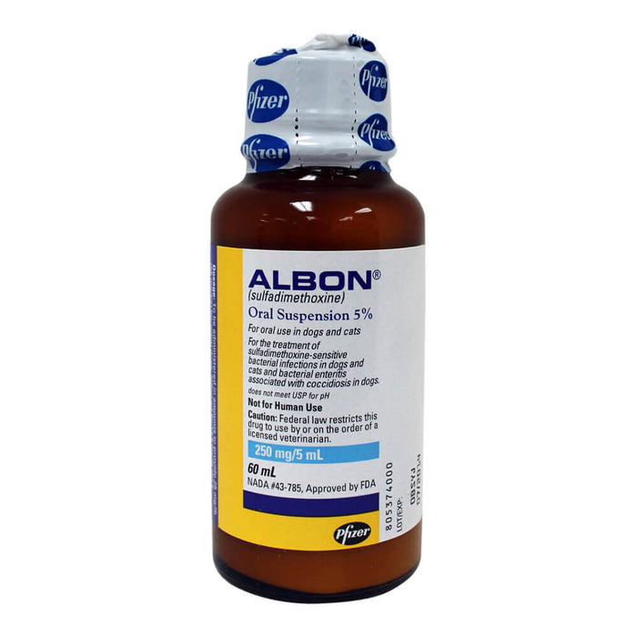 Albon Rx Oral Suspension, 5% x 60 ml