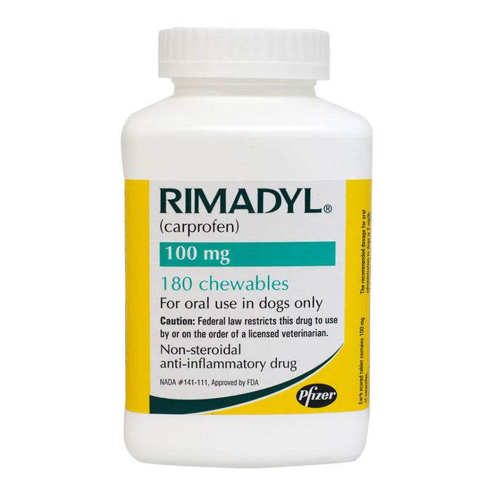 Rimadyl Rx, Chewables, 100 mg x 180 ct