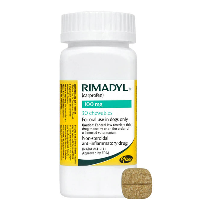 Rimadyl Rx, Chewables, 100 mg x 30 ct