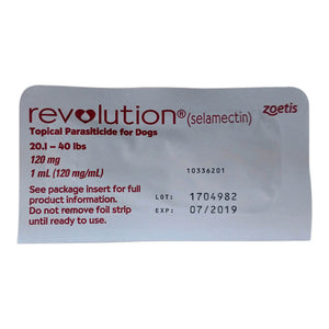 ORM-D Rx Revolution, Red Single Topical Tube Dog 21-40lb