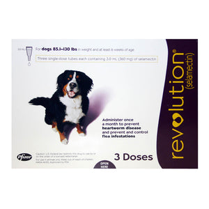 Revolution Rx for Dogs, 85.1-130 lbs, 3 Month (Plum) ORM-d