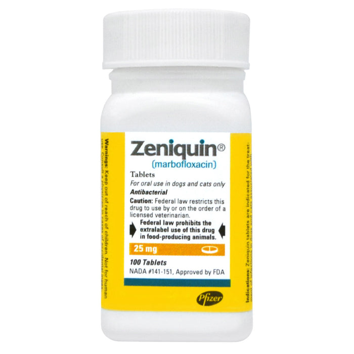 Zeniquin Rx, 25 mg x 100 tablets