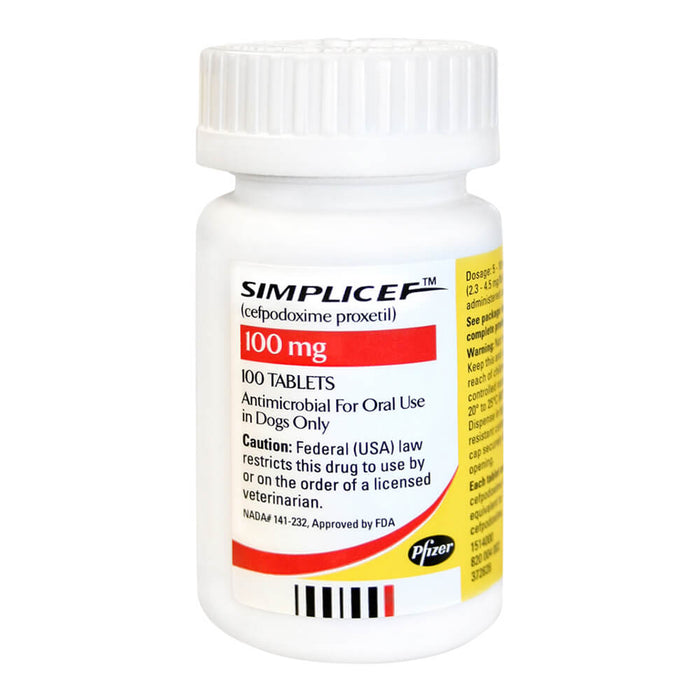 Simplicef Rx, 100 mg, 100 Tablets