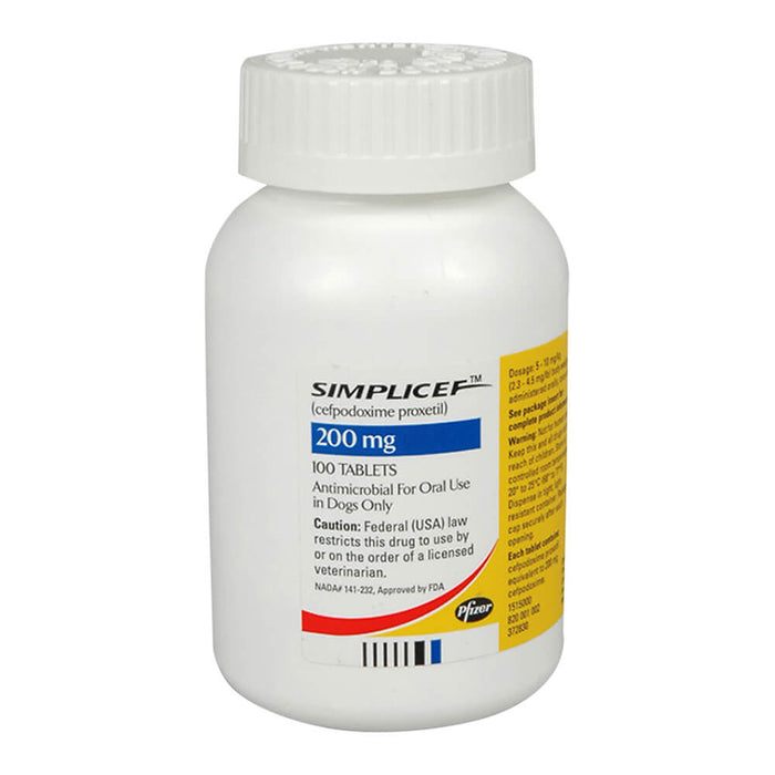 Simplicef Rx, 200 mg, 100 Tablets