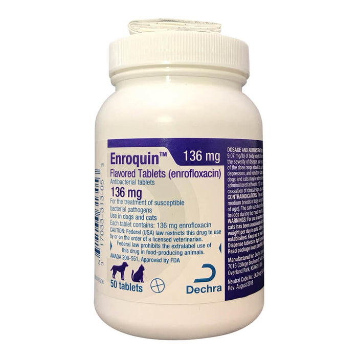 Rx Enroquin, 136 mg x 50ct Tablets