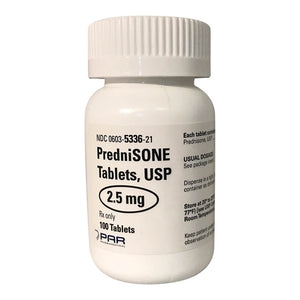 Rx Prednisone, 2.5 mg, Single Tablet