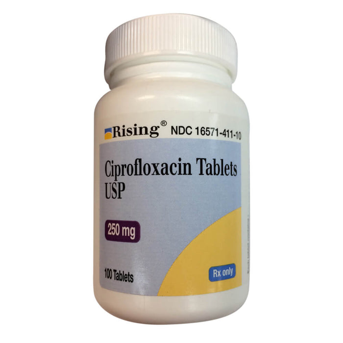 Rx Ciprofloxacin HCL, 250 mg 100