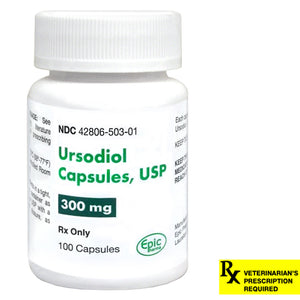 Ursodiol Rx Capsules, 300 mg x 100 ct
