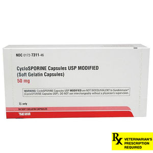 Rx Cyclosporine Caps 50 mg x 30's
