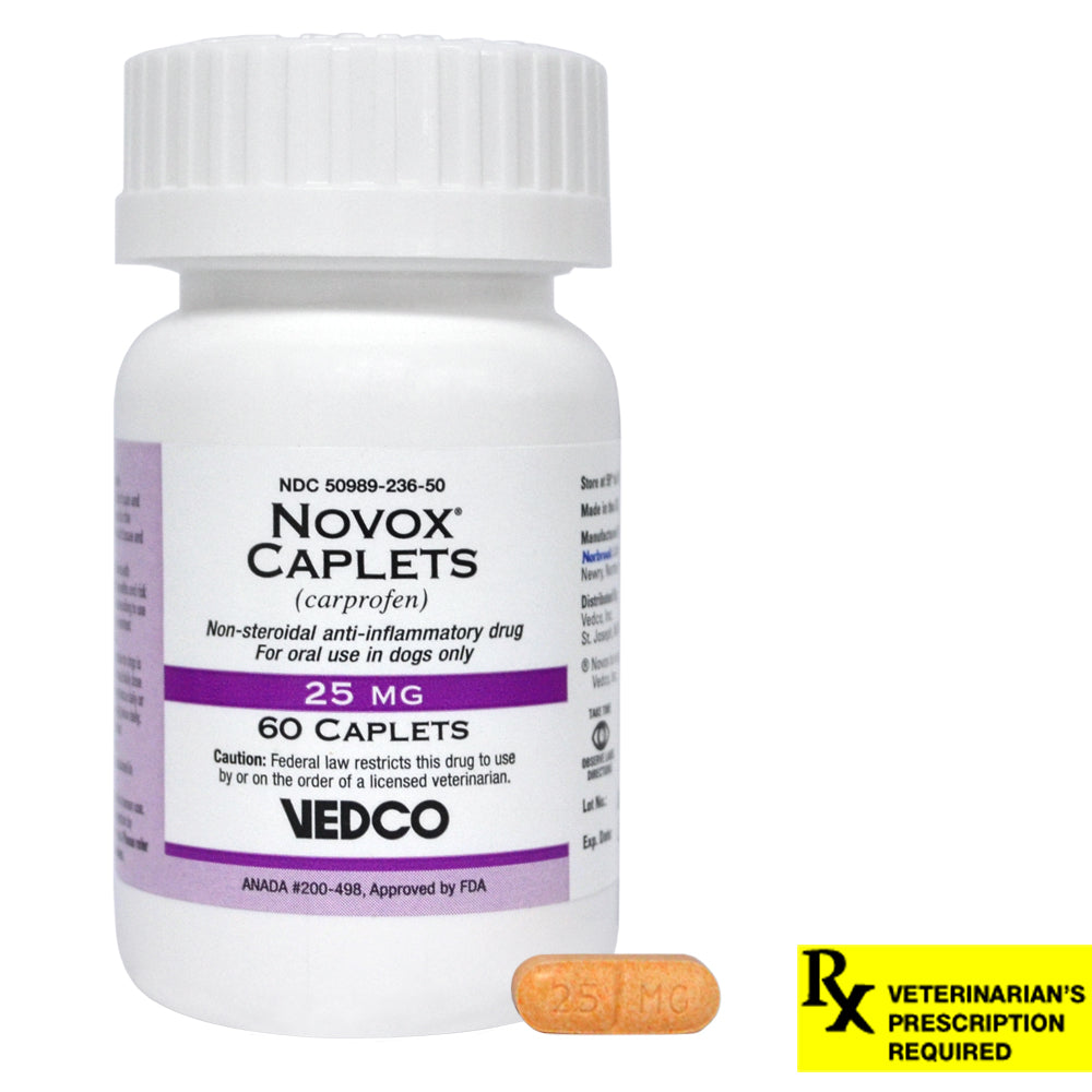 Novox Carprofen Generic To Rimadyl 25 Mg Chewable Tablets, 45% OFF