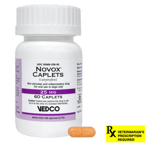 Rx Novox Caplets, 25 mg x 60 ct