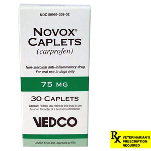 Rx Novox Caplets, 75 mg x 30 ct