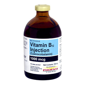 Rx Vitamin B-12 Injectable, 1000mcg/ml, 100ml bottle