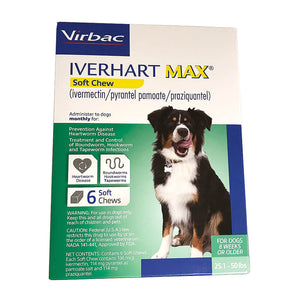 Rx Iverhart Max Soft Chew, 25.1-50 lb, 6 pack