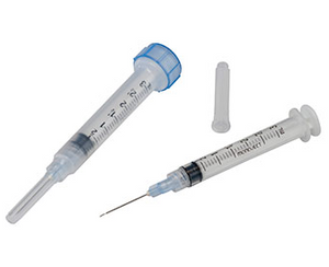 Monoject™ Luer Lock Syringes with 1" Needle, 3CC, 20G, 100/ Box