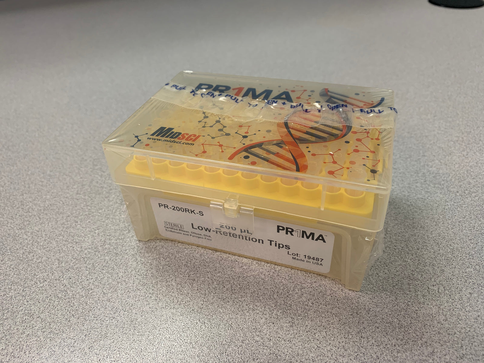 200uL Sterile PR1MA Low Retention Graduated Pipette Tips